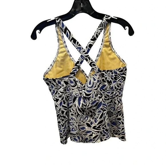 Lands'End Women's Multicolor V-Neck Cross Back Sleeveless Top Size 18DD - Picture 3 of 8